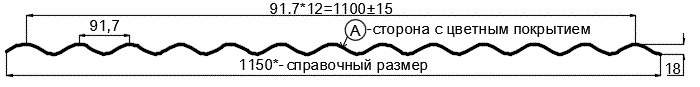 Фото: Профнастил МП18 х 1100 - A (ПЭ-01-6005-0.65) в Можайске