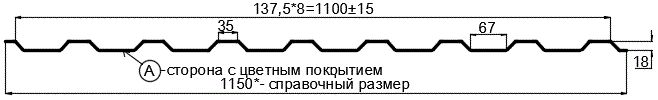 Фото: Профнастил МП20 х 1100 - A (ПЭ-01-1014-0.7) в Можайске