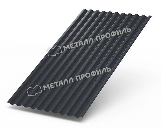 Профнастил С21 х 1000 - B (Steelmatt-20-7024-0.4±0.08мм) в Можайске