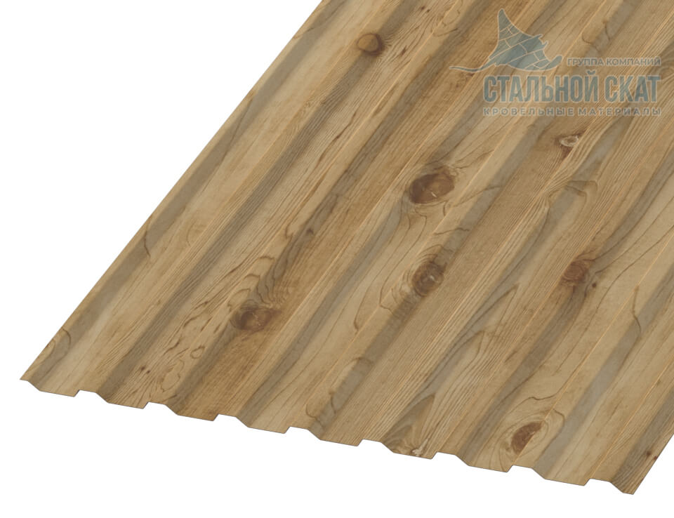 Фото: Профнастил МП20 х 1100 - B (ECOSTEEL-01-Сосна-0.5) в Можайске