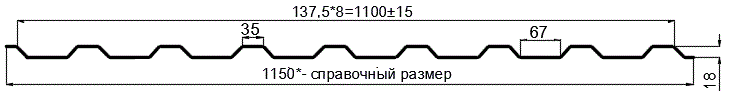 Фото: Профнастил оцинкованный МП20 х 1100 (ОЦ-01-БЦ-СТ) в Можайске