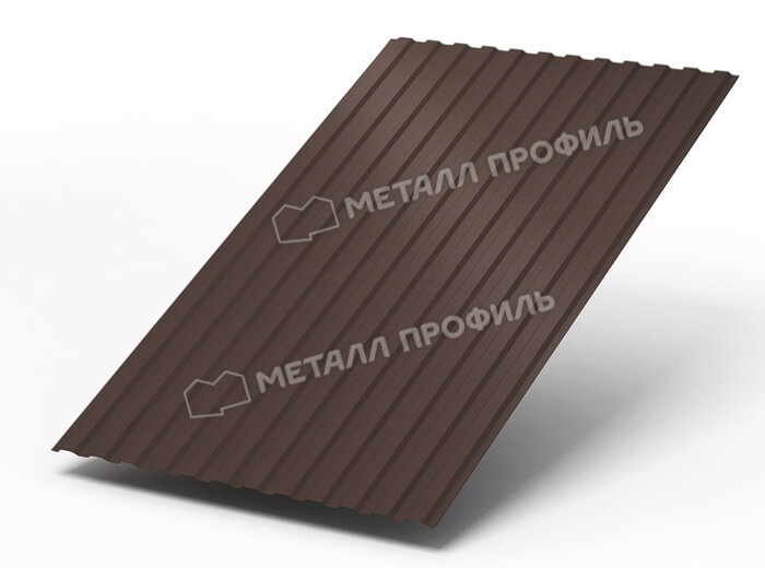 Профнастил МП10 х 1100 - B (ПЭ-01-8017Color-0.4±0.08мм) в Можайске