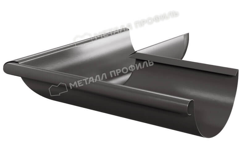 Угол желоба наружный D125 Foramina Freeze (FRZ_D-01-DarkBrown\DarkBrown-0.6)