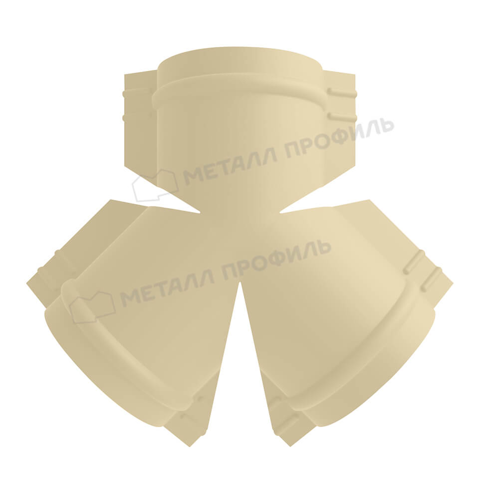 Y-образный тройник для круглого конька R110 NormanMP (ПЭ-01-1015-0.5)