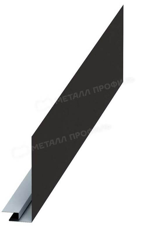 Планка карнизного свеса сложная 185х50х2000 (VALORI-20-DarkBrown-0.5)