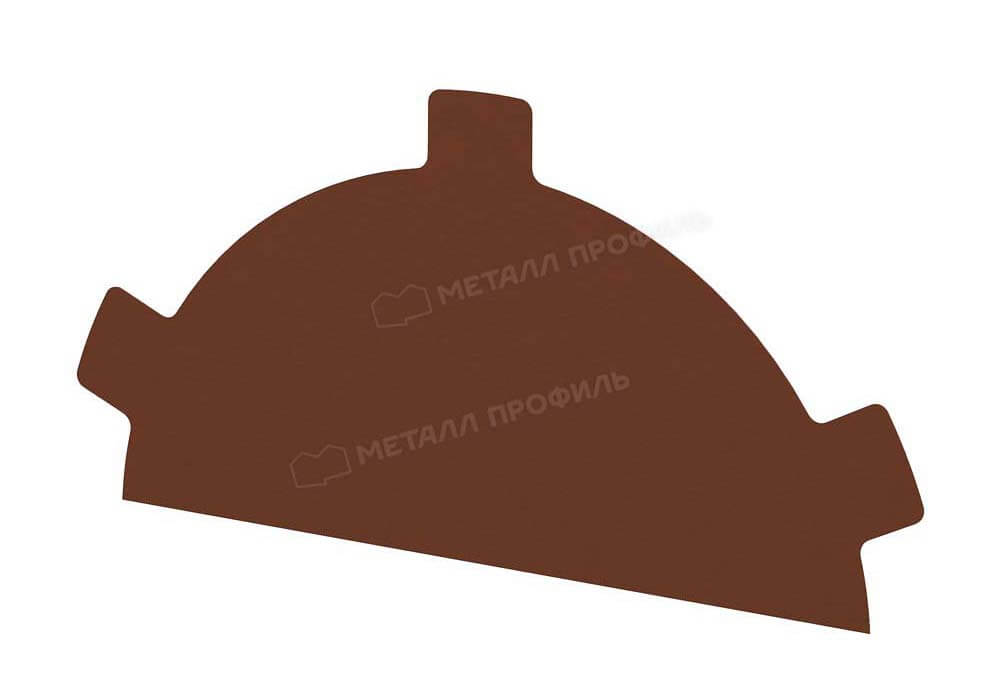 Заглушка конька круглого простая NormanMP (ПЭ-01-8004-0.5)