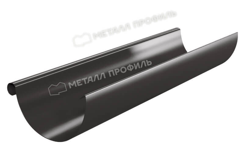 Желоб водосточный D125х3000 Foramina Freeze (FRZ_D-01-DarkBrown\DarkBrown-0.5)