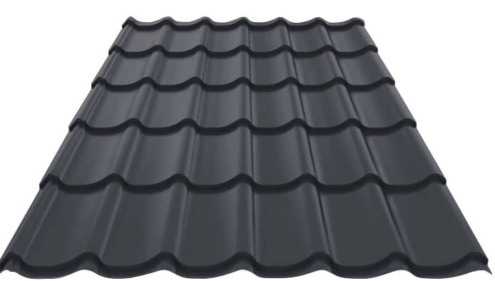 Металлочерепица МП Ламонтерра-X (ПуреМПтек_Мат-20-7024-0.5)