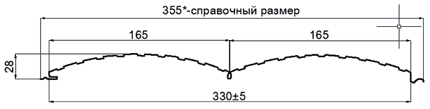 Сайдинг Woodstock-Т-28х330 (ECOSTEEL-01-МореныйДуб-0.5)