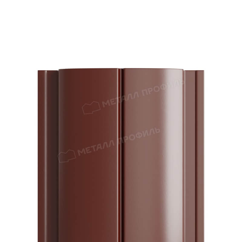 Штакетник металлический МП ELLIPSE-T 19х126 Двусторонний (VikingMP Д-01-8017\8017-0.45).