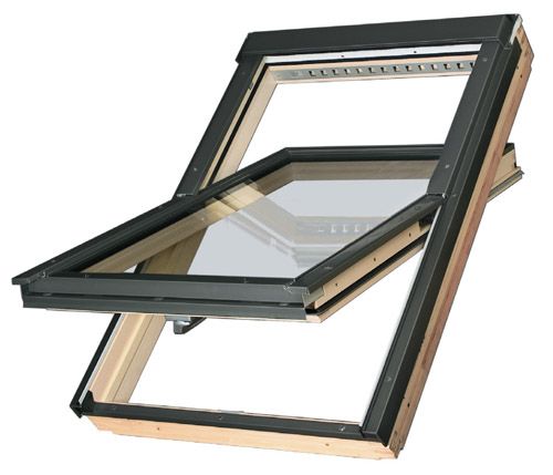 Мансардное окно Fakro FTP-V U4 14 (66x140) с двухкамерным стеклопакетом